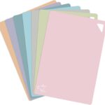 7 Pieces Plastic Flexible Cutting Boards for Kitchen, Non Slip Cutting Mats with Food Icons, Easy-Grip Handles, BPA- Free, 15″x12″