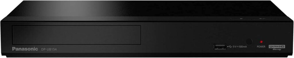 Panasonic 4K Blu Ray Player, Ultra HD Premium Video Playback and Hi-Res Audio – DP-UB154P-K (Black)