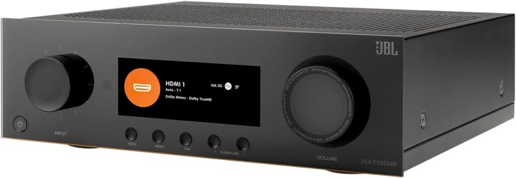 JBL MA7100HP 7.2 Channel (125 Watt x 7) 8K High Performance AV Receiver (Black)
