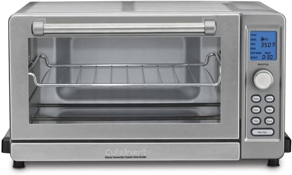 Cuisinart TOB-135N Deluxe Convection Toaster Oven Broiler, Brushed Stainless, Silver