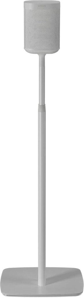 Flexson Adjustable Floor Stands for SONOS One and SONOS Play:1 (Pair, White)