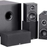 Monoprice Premium 5.1.2 Channel Immersive Home Theater System – With 8 Inch 200 Watt Subwoofer, Black