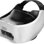 HTC Vive Pro Focus Plus 6DOF VR Headset in Almond White Bundle Including VR Headset, Controllers, face Cushion, QC 3.0 Charger and USB Type-C Cable