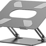 BoYata Laptop Stand, Laptop Holder, Multi-Angle Stand with Heat-Vent, Adjustable Notebook Stand for Laptop up to 17 inches, Compatible for MacBook Pro/Air, Surface Laptop, and so on (Space Gray)
