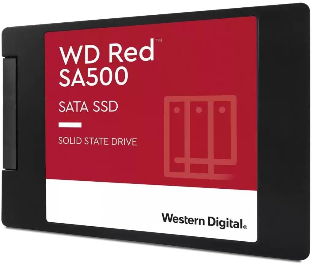Western Digital 2TB WD Red SA500 NAS 3D NAND Internal SSD Solid State Drive – SATA III 6 Gb/s, 2.5″/7mm, Up to 560 MB/s – WDS200T2R0A