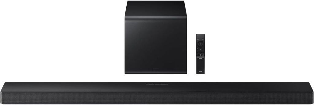Samsung Q-Series Soundbar HW-QS700F 3.1.2 ch Subwoofer (2025 Model) Convertible Fit, Wireless Dolby Atmos, Q-Symphony