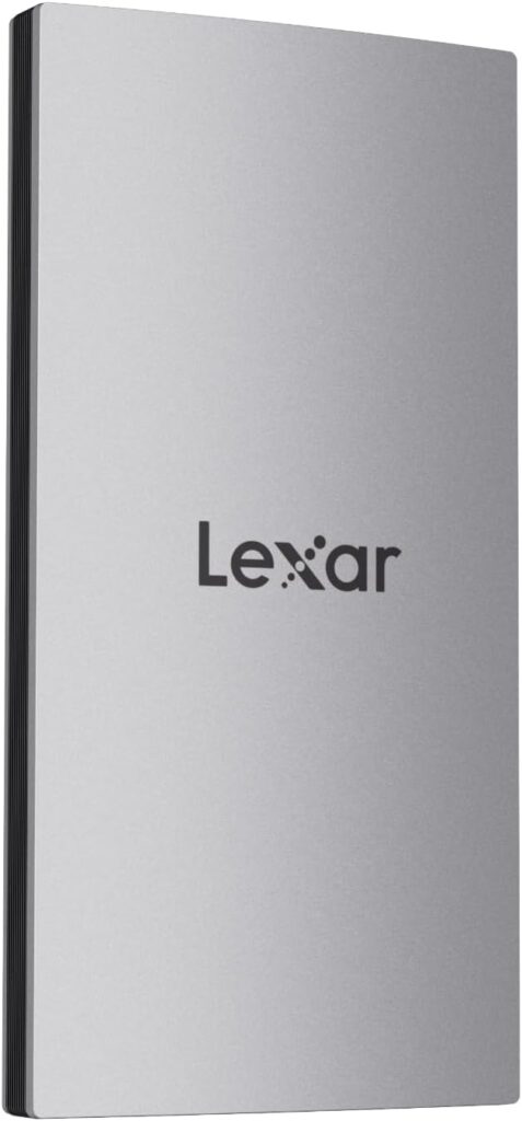 Lexar ES3 1TB External SSD, USB 3.2 Gen2 Portable SSD, PSSD Up to 1050MB/s Read, 1000MB/s Write, External Solid State Drive Compatible with iPhone 16/15 Series/Mac/PS5/XBOX/Laptop/PC, Silver