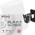 Sound Bass Play 1 Wall Mount Black, Compatible with Sonos Play:1 Only, Adjustable Swivel & Tilt Mechanism, Mounting Bracket Includes All Fixings