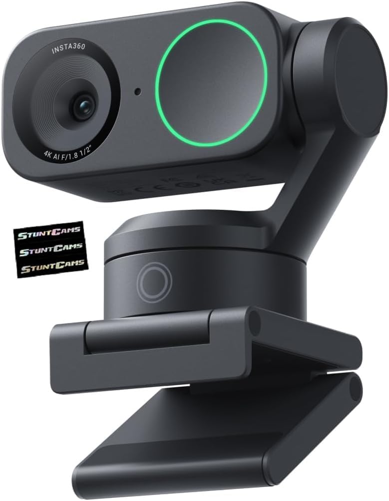 Insta360 Link 2 4K Ultra HD 2-Axis Gimbal AI-Powered Webcam