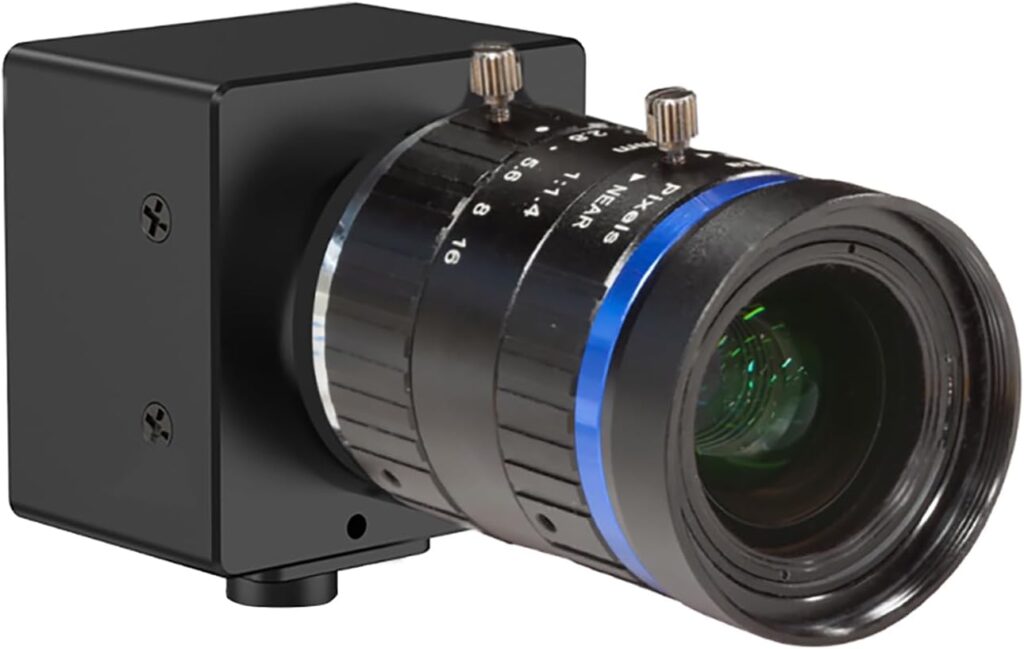 Arducam USB 3.0 Camera, 120fps High-Speed Camera, 20MP Webcam with 60°(D) 16mm C-Mount Lens and Metal Case, Compatible with Windows and Linux OS