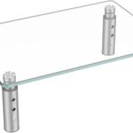 Hemudu Monitor Stand Riser, 3 Height Adjustable Laptop Stand Riser, Monitor Stand Riser for PC, Computer, Laptop Clear