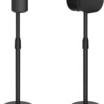 Adjustable Height Speaker Stands Compatible with SONOS Era 300 and Era 100, Height Adjustable up to 42.6”, Floor Stands with Cable Management, Speaker Mount, Black, 2 Pack (Pair)