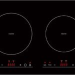 Empava IDC12B2 Horizontal Electric Stove Induction Cooktop with 2 Burners in Black Vitro Ceramic Smooth Surface Glass 120V, 12 Inch