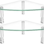 Hemudu 2 Pack Computer Monitor Riser | Triangle Desktop Universal Corner Stand for Computer Monitor & Laptop HD01T-203