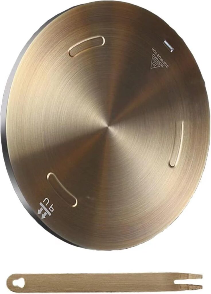 Induction Cooktop Adapter Plate, Lifenergric Heat Diffuser Plate for Glass Electric Stove Top Heat Diffuser with Removable Handle, Induction Converter Disk for Cookware Accessories 11inch