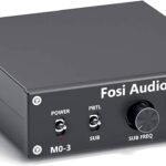 Fosi Audio M03 200 Watt TPA3255 Subwoofer Amplifier Mini Mono Channel Audio Power Amp for Home Theater Full-Frequency and SUB Bass Switchable with 32V/5A Power Supply