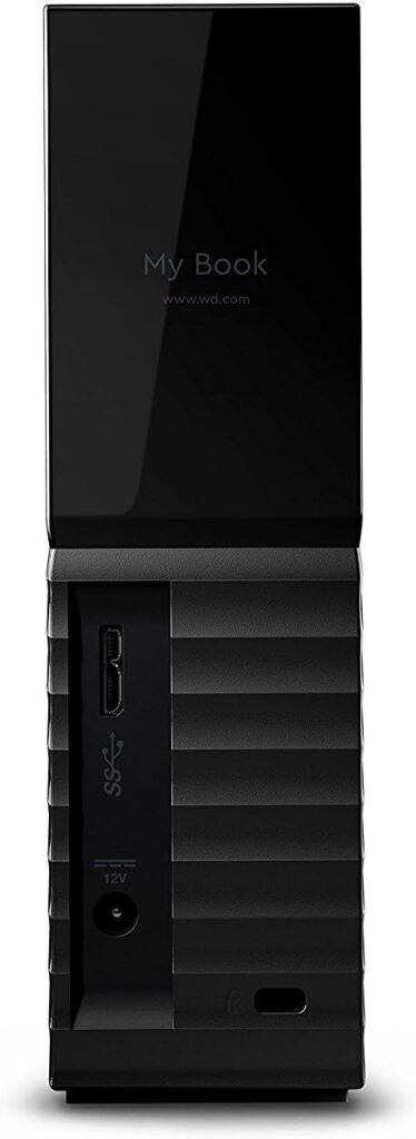 Western Digital 8TB My Book Desktop External Hard Drive, USB 3.0, External HDD with Password Protection and Backup Software – WDBBGB0080HBK-NESN