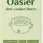 Slow Cooker Liners, Disposable Oval Large Size 13″ x 21″, 60 Count, Fits 3-8 Quart Pot Cooking Bags for Easy Cleanup, Food Safe & Leak-Proof