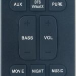 RC-1236 Replacement Remote Control Applicable for Denon Sound Bar DHT-S216 DHT-S216H DHTS216 DHTS216H DHT-S517 DHTS517 Home Theater Soundbar