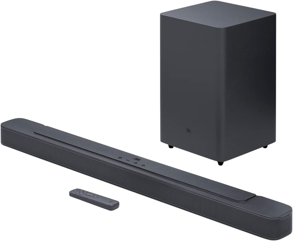 JBL Bar 2.1 Deep Bass (MK2) – 2.1 Channel soundbar with Wireless subwoofer (6.5’’), 300W Max Output, Bluetooth Enable (Black)