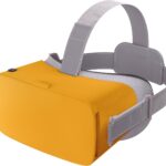 VR Headset for Phone, Anti-Blue Eyes Protected HD Lenses – Amber Yellow