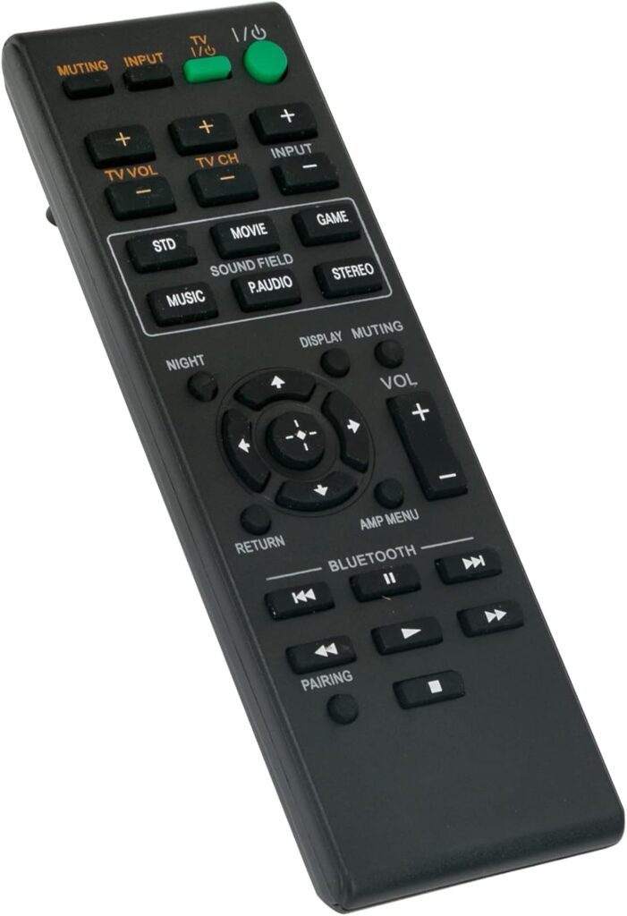 RM-ANP084 Replace Remote Control fit for Sony Home Theater Sound Bar Soundbar Audio System HT-CT260 HT-CT260H HT-CT260HP PN1H SA-CT260 SA-CT260H SA-WCT260