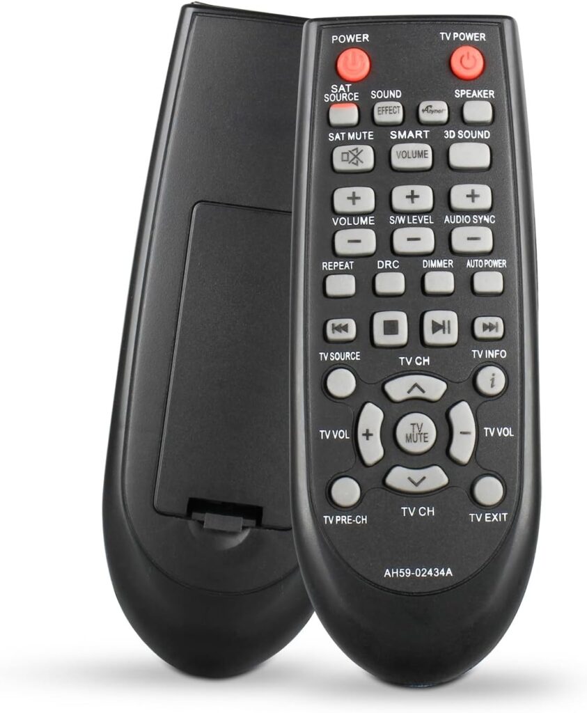 AH59-02434A for Samsung Sound Bar Remote Replacement – No Programming Needed, Remote for Samsung SoundBar Speaker System Models HW-E450 HW-E550 HW-E551 HW-E450ZA HW-E450C HW-E551ZA