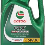 Castrol GTX High Mileage 5W-30 Synthetic Blend Motor Oil, 5 Quarts