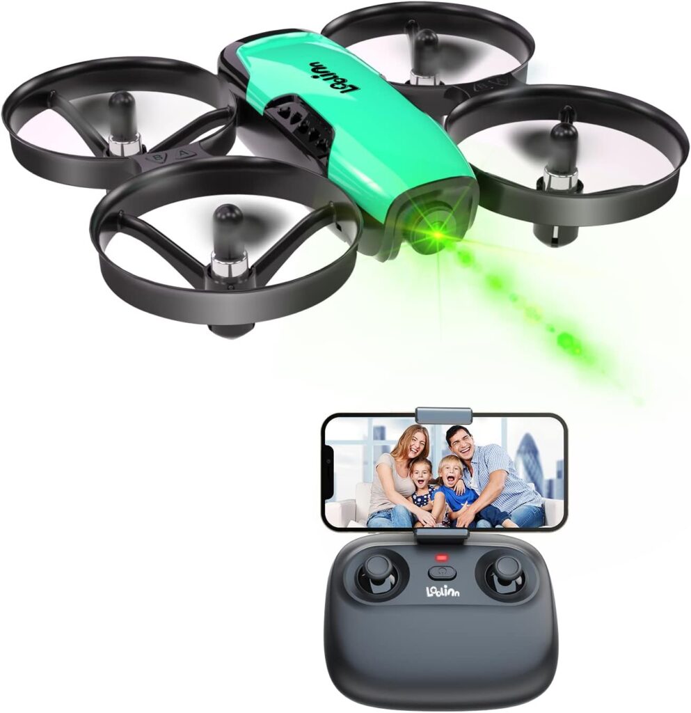 Loolinn | Drone for Kids Gift with Camera – Mini Drone, Remote Control Quadcopter Drone with 90Β° Adjustable Camera, Safe for Kids, Photos and Videos, Easy to Fly (Christmas Gift for Boys and Girls)