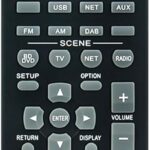 RAV546 RAV551 RAV556 Replace Remote Control Compatible with Yamaha AV Receiver RX-A670 RX-A660 RX-A550 RX-S601D RX-S601 RX-S601DBL RX-A670BL RX-A550BL RX-S601BL RX-A660BL RXA670 RXA660 RXA550