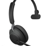 Jabra Evolve2 65 UC Wireless Headset with Link380a, Mono, Black – Wireless Bluetooth Headset for Calls and Music, 37 Hours of Battery Life, Passive Noise Cancelling Headphones