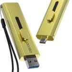 1TB External SSD, Up to 1000MB/s,Portable SSD Hard Drive, USB 3.2 Gen 2 Dual USB-C & USB-A Ports,Push-Pull Design,USB Drive for iPhone 15/16/17, Android, Mac, Laptop, Game Consoles