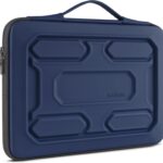 DOMISO 15.6 inch Laptop Sleeve with Handle Shockproof Waterproof EVA Protective Case for 15.6″ Yoga 720 IdeaPad 310 320 ThinkPad T570/Legion 5 Gen 6/HP Envy 15/15.6″ Notebooks, Dark Blue