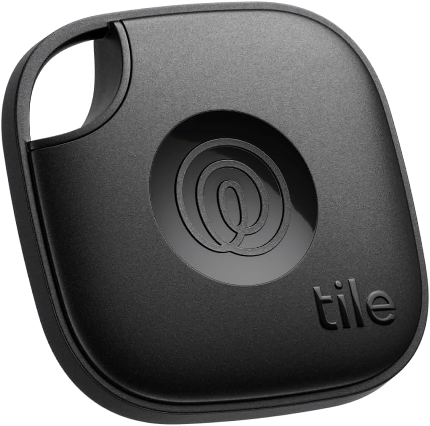 Tile by Life360 Mate – Bluetooth Tracker, Keys Finder and Item Locator for Keys, Bags and More. Phone Finder. Both iOS and Android Compatible. 1-Pack (Black)