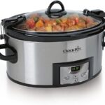 Crock-Pot 6 Quart Cook & Carry Programmable Slow Cooker with Digital Timer Stainless Steel (CPSCVC60LL-S) pack of 1