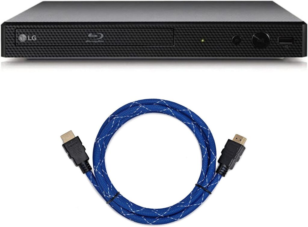 LG BP175 Blu-Ray DVD Player, with HDMI Port Bundle (Comes with a 6 Foot HDMI Cable)