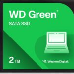 Western Digital 2TB WD Green Internal PC SSD Solid State Drive – SATA III 6 Gb/s, 2.5″/7mm, Up to 550 MB/s – WDS200T2G0A