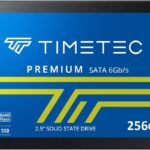Timetec 256GB SSD 3D NAND SATA III 6Gb/s 2.5 Inch 7mm (0.28″) Read Speed Up to 550 MB/s SLC Cache Performance Boost Internal Solid State Drive for PC Computer Desktop and Laptop (256GB)