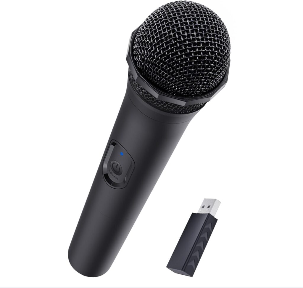 Mcbazel Wireless USB Gaming Microphone Compatible with Xbox Series X/S, PS5, Switch OLED, NS Switch/Switch2, PC, PS4, PS3, PS2, Xbox One X/S, Xbox One, Xbox 360, Wii