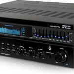 Technical Pro Professional 1500 watts Power Bluetooth Receiver with Built-in Equalizer, 5.1 Channel Home Theater, Dual Mic Inputs, 5 Band EQ & FM Radio