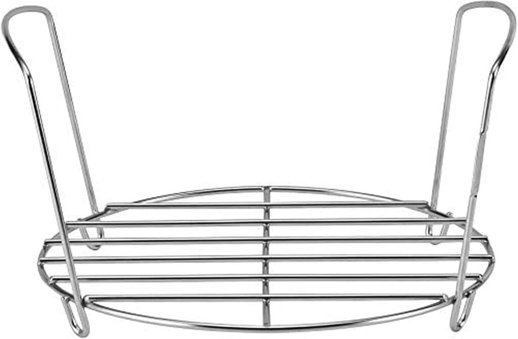 Instant Pot Stainless Steel Wire Roasting Rack with Handles – Durable 18/8 Stainless Steel, For Healthier Meals, Multi-Use Rack for Roasting & Serving, Fits 6-Quart & 8-Quart Cookers, Dishwasher Safe