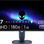 Alienware 27 Gaming Monitor – AW2725DM – 27-inch QHD 180Hz 1ms Display, IPS, NVIDIA G-SYNC, AMD Freesync, VESA AdaptiveSync.