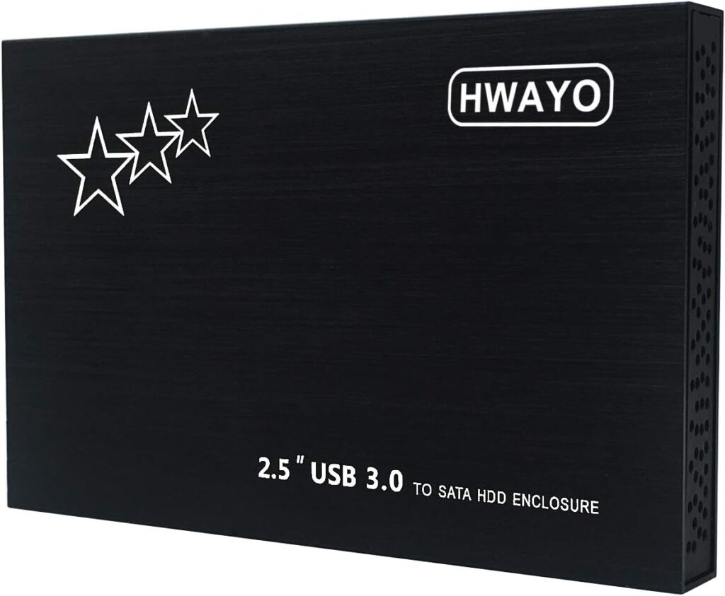 750GB External Hard Drive Portable 2.5” Ultra Slim HDD Storage USB 3.0 for PC, Laptop, Mac, Chromebook, Xbox One (Black)