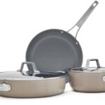 Calphalon® Premier Ceramic Nonstick 5-Piece Cookware Set, Mushroom Grey