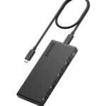 Anker 364 USB C Hub (10-in-1, Dual 4K HDMI) with Max 100W Power Delivery, Dual 4K HDMI Ports, 4 USB-C & A Data Ports, Ethernet and SD Card Slot for Dell Laptop, ThinkPad, and More