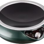Induction Wok Cooktop Induction Burner 1700W/85V~120V Electric Wok Curved Surface Electronic Cooker Concave Stoves