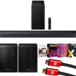 Samsung HW-Q600F 3.1.2ch Soundbar and Subwoofer (2025) Q-Symphony Bundle with SWA-9250S Wireless Rear Speaker Kit, Tech Smart USA Premiere Movies Streaming and 2X 4K HDMI Cable