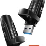 MOVE SPEED 1TB Solid State Drives, 570MB/S Read Speed External SSD with Dual Port Type C + USB 3.2 Portable SSD for iPhone 17/16/15 Series, Android, Mac, Windows