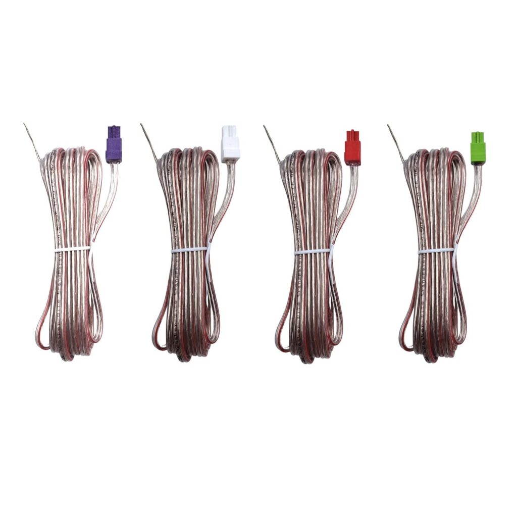 4X Speaker Woofer Sound Red Gray Wires Cords Cables Compatible with Sony Home Cinema System