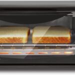 Elite Gourmet 2-Slice Toaster Oven Plastic,Aluminum,Glass Black